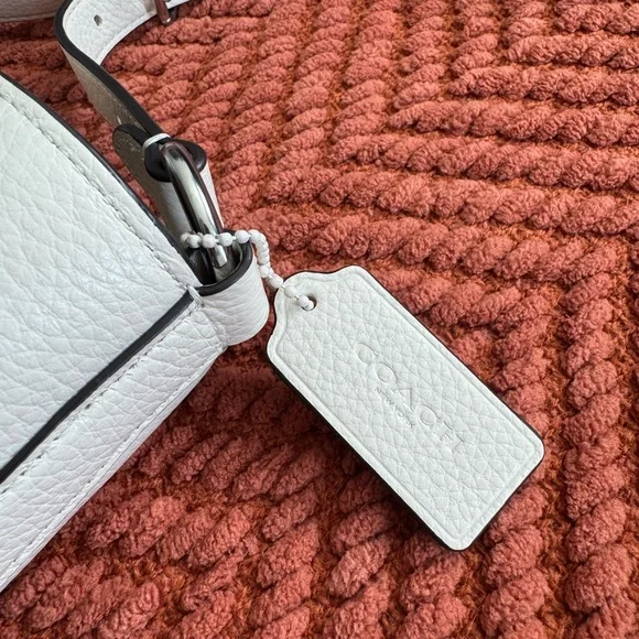 Coach Cream Leather Crossbody Bag NEW - Picture 5 of 9